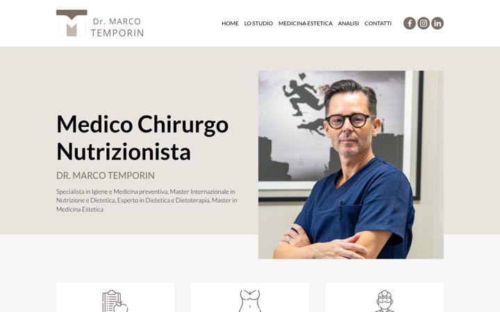Screenshot of marcotemporin.it