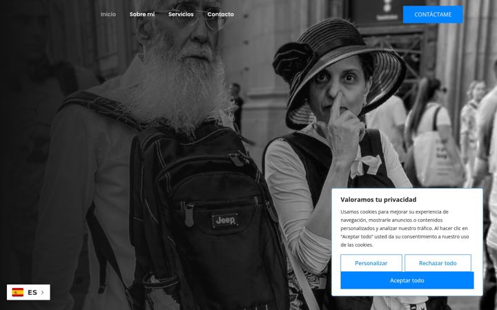 Screenshot of marcotsocorrofotos.es