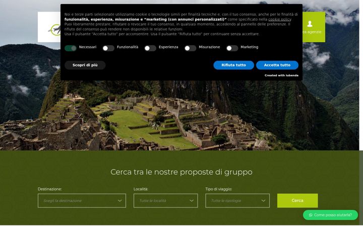 Screenshot of marcoviaggi.com