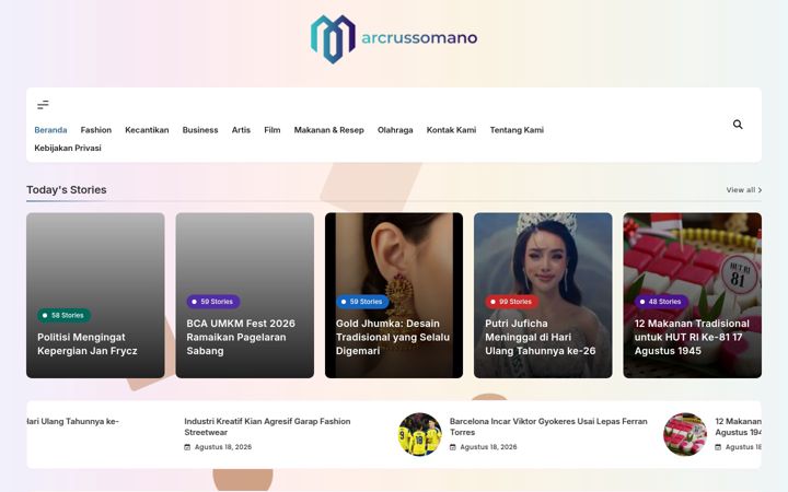 Screenshot of marcrussomano.com