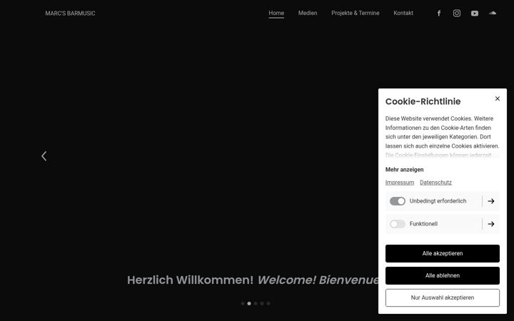 Screenshot of marcs-barmusic.de