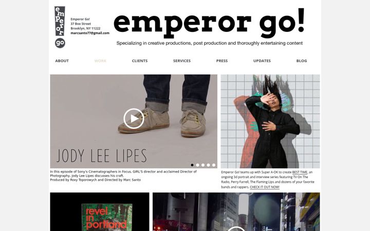 Screenshot of marcsanto.com
