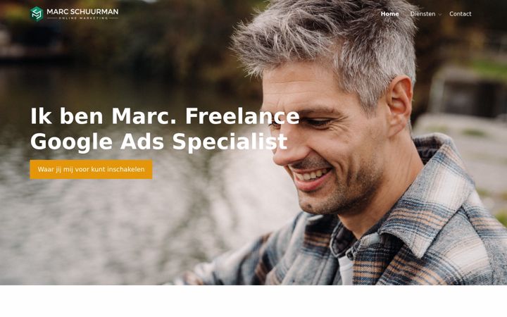 Screenshot of marcschuurman.nl