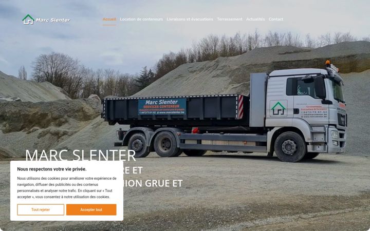 Screenshot of marcslenter.be