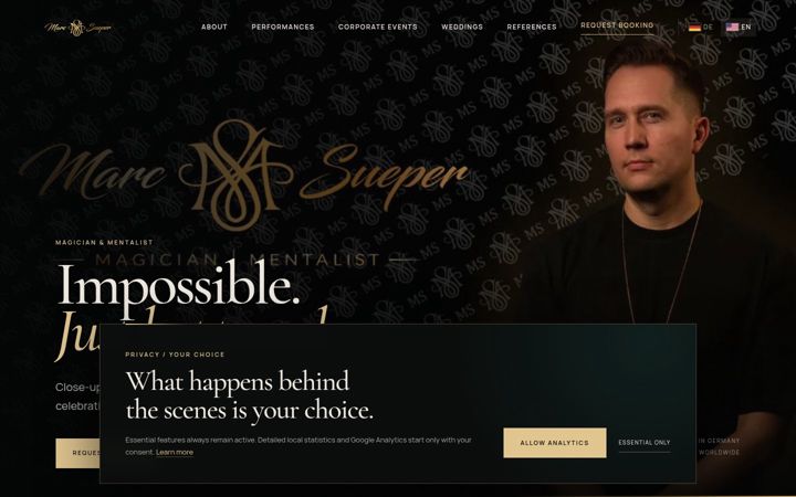 Screenshot of marcsueper.com
