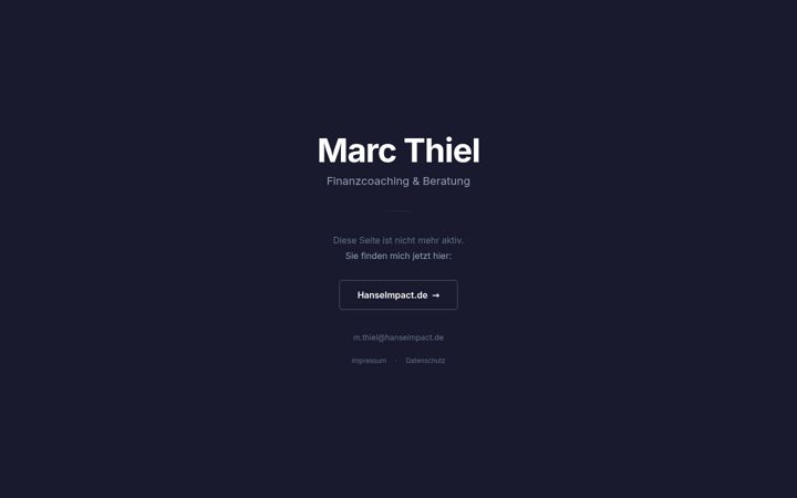Screenshot of marcthiel.de
