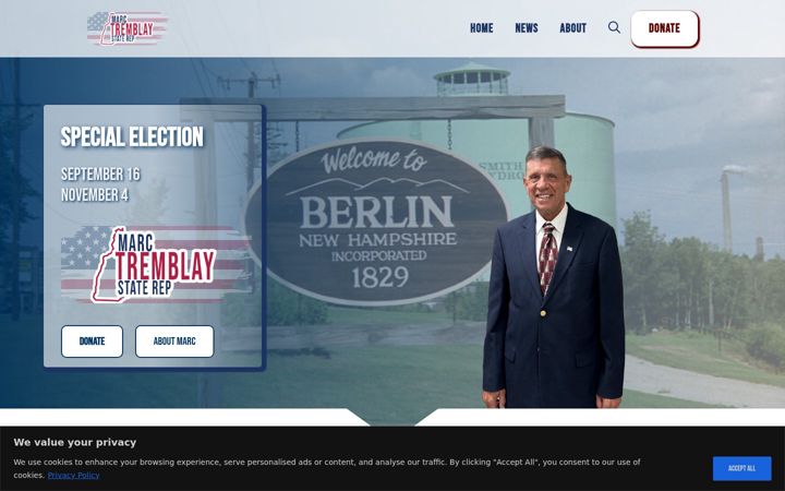 Screenshot of marctremblaynh.com
