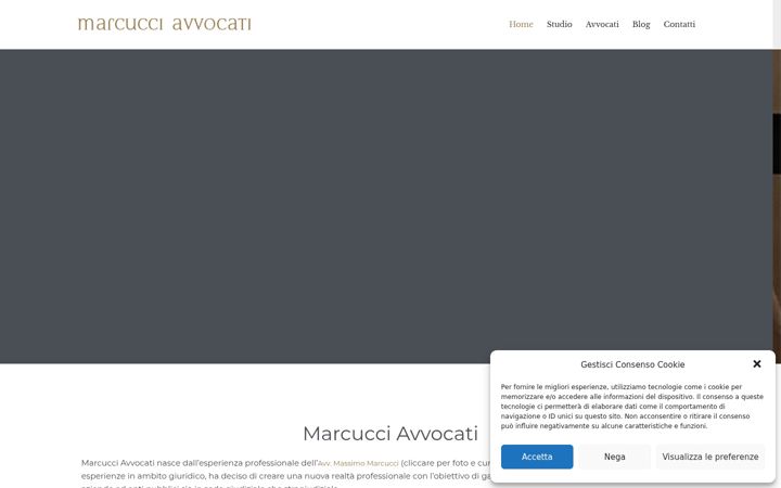 Screenshot of marcucciavvocati.it