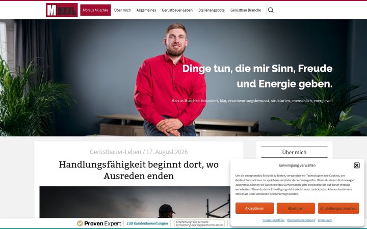 Screenshot of marcus-muschke.de