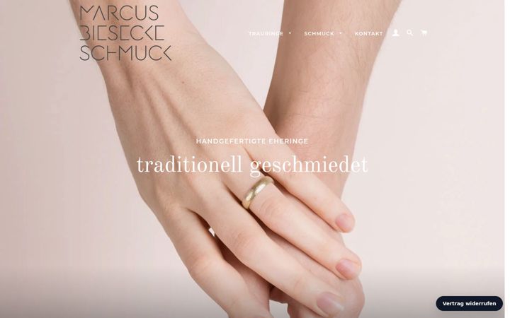 Screenshot of marcusbiesecke.de