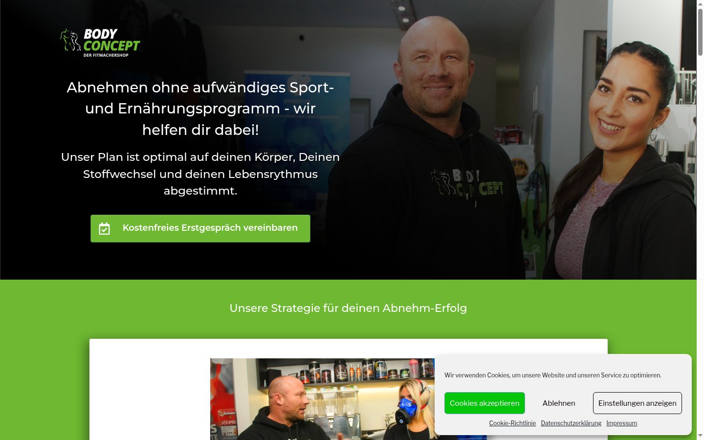 Screenshot tal-banner tal-kunsens muri qabel kwalunkwe interazzjoni