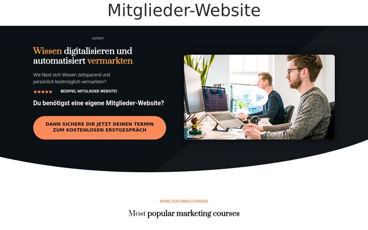 Screenshot of marcuslowinger.com