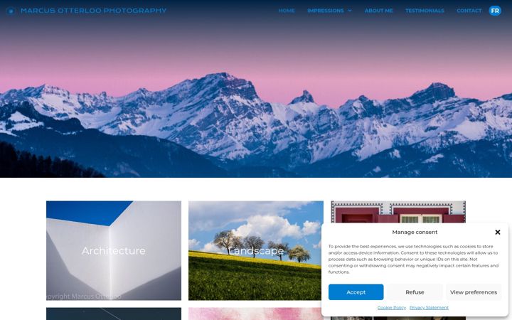 Screenshot of marcusotterloo.com