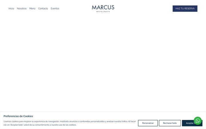 Screenshot of marcusrestaurante.com