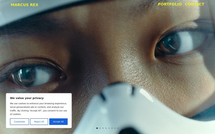 Screenshot of marcusrex.de