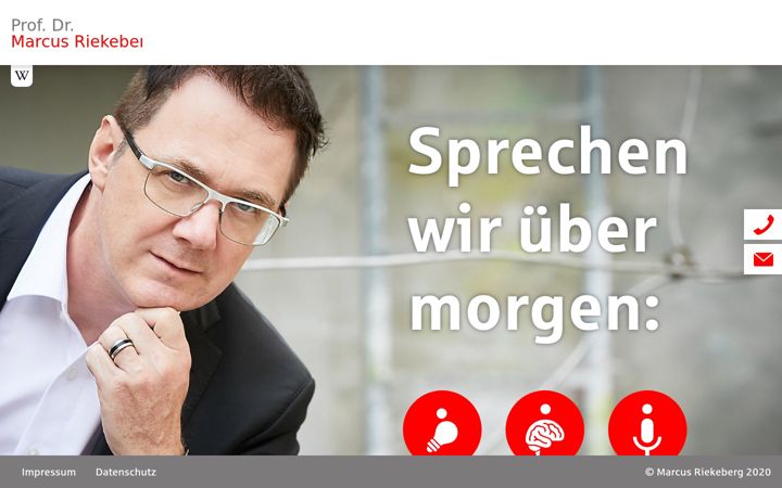 Screenshot of marcusriekeberg.de