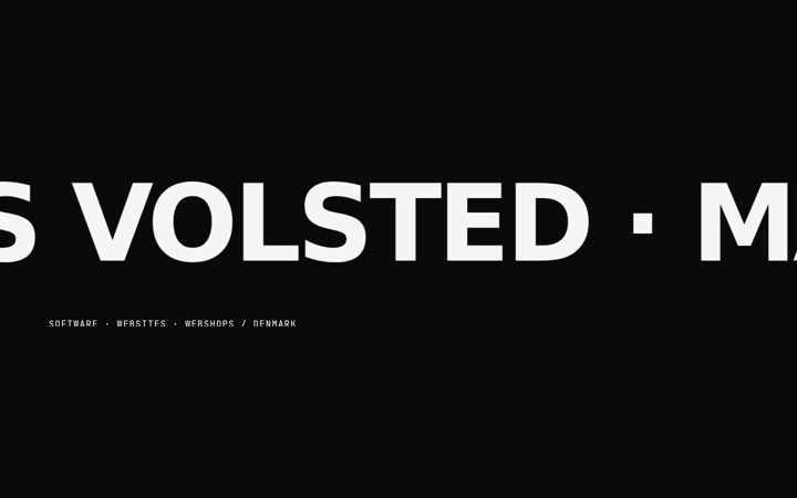 Screenshot of marcusvolsted.dk