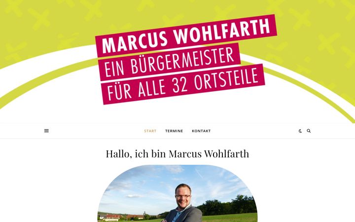 Screenshot of marcuswohlfarth.de