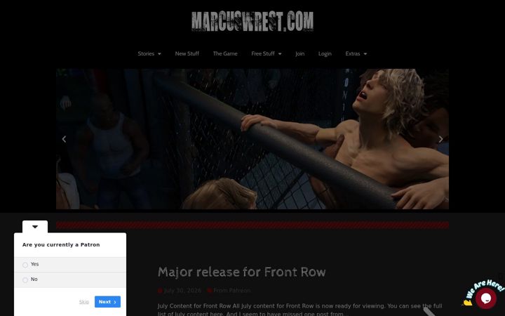 Screenshot of marcuswrest.com