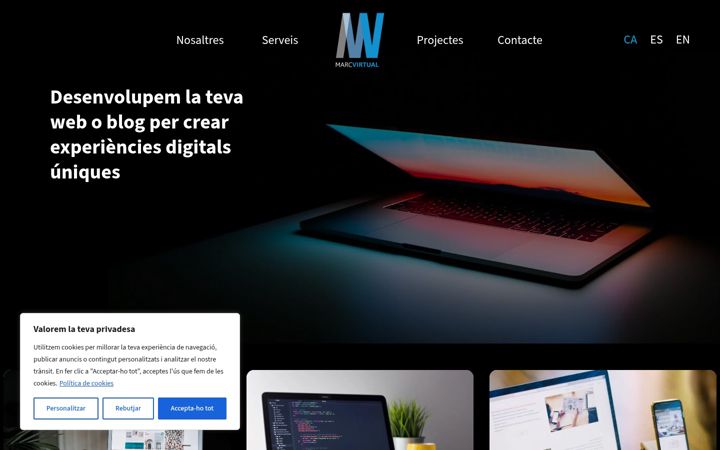 Screenshot of marcvirtual.com