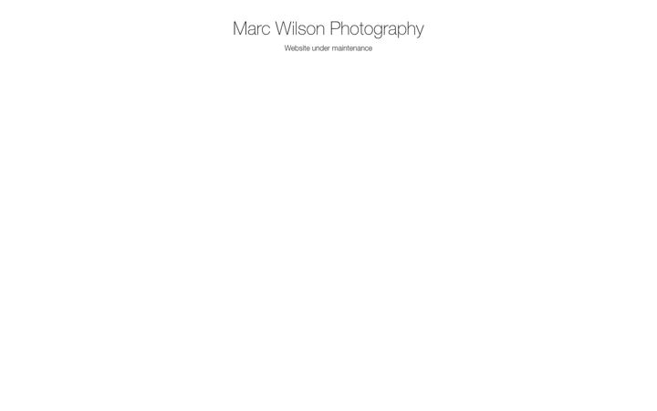 Screenshot of marcwilsonphotography.co.uk