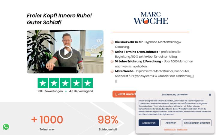 Screenshot of marcwoche.de
