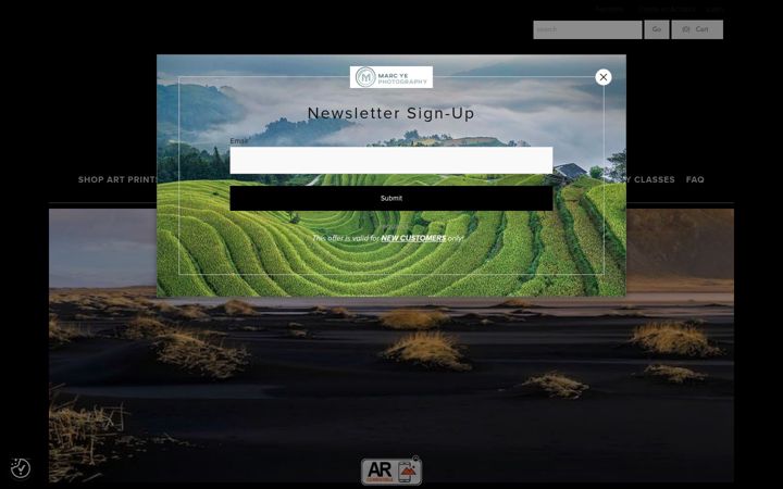 Screenshot of marcyephotography.com