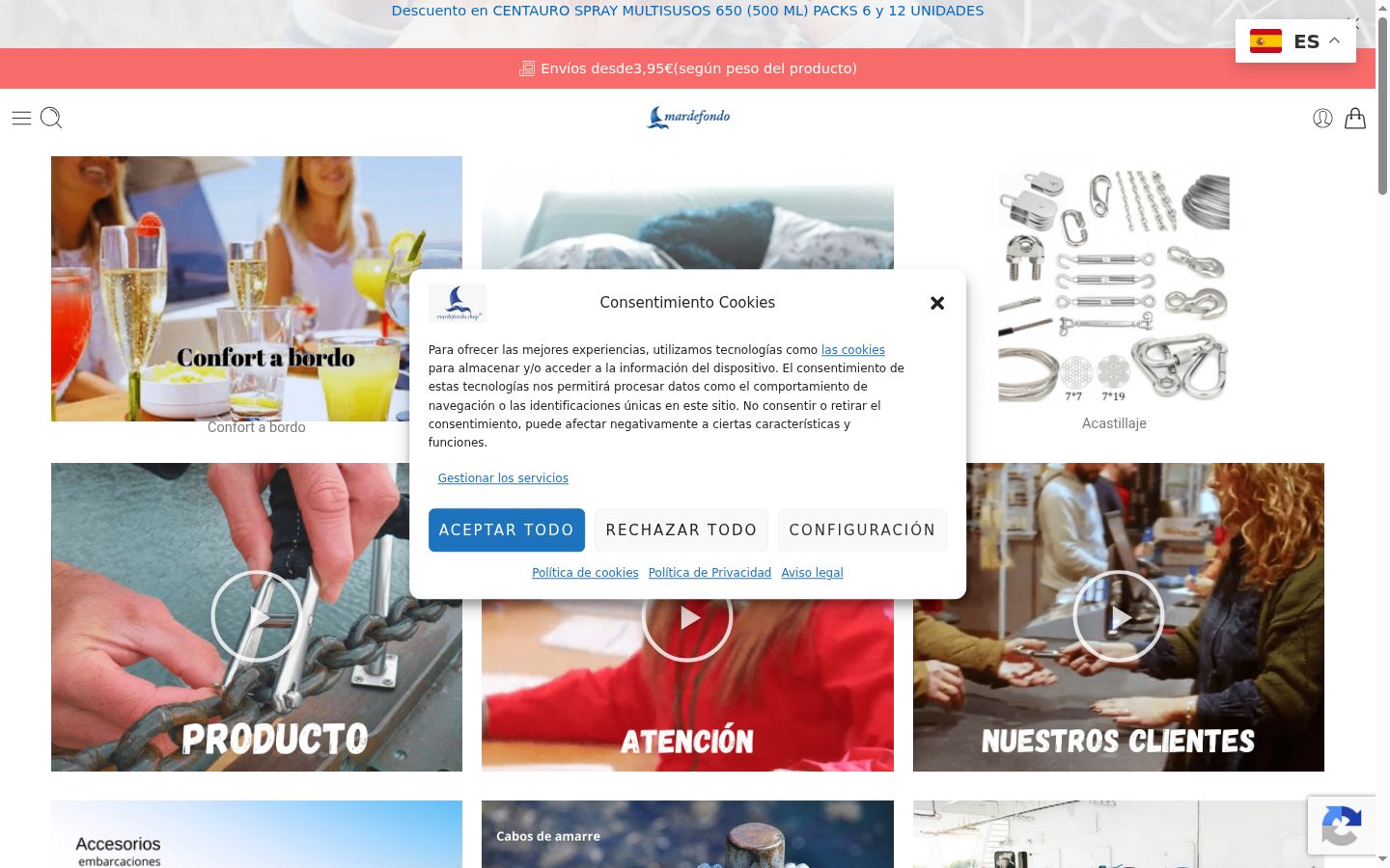 Screenshot tal-banner tal-kunsens muri qabel kwalunkwe interazzjoni