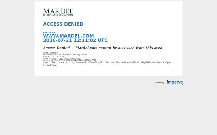 Screenshot of mardel.com