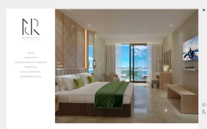 Screenshot of mardelreyarquitectura.com