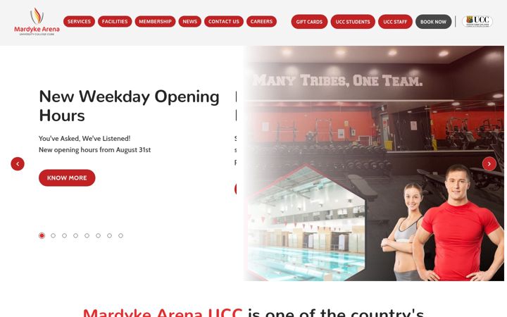 Screenshot of mardykearena.com