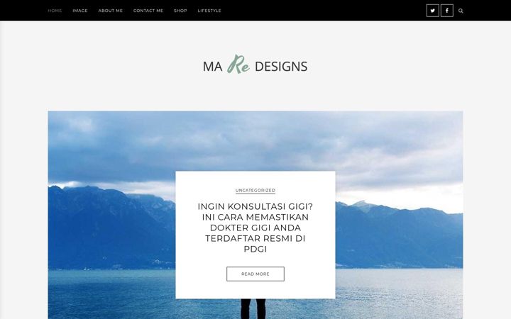 Screenshot of mare-designs.com