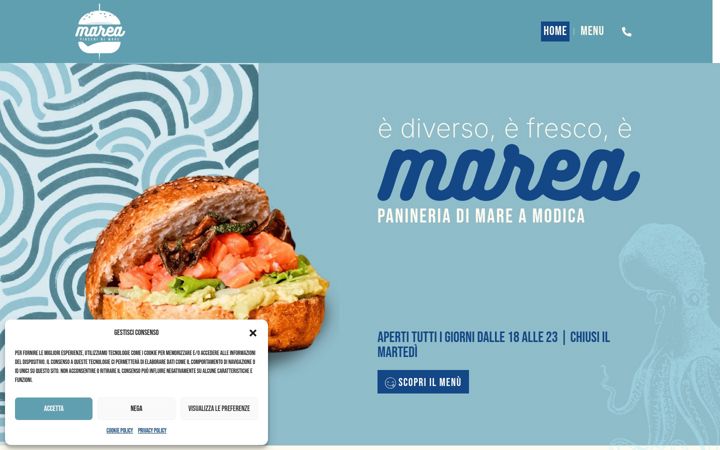 Screenshot of mareapiaceridimare.it