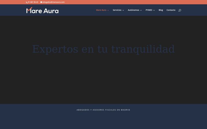 Screenshot of mareaura.com