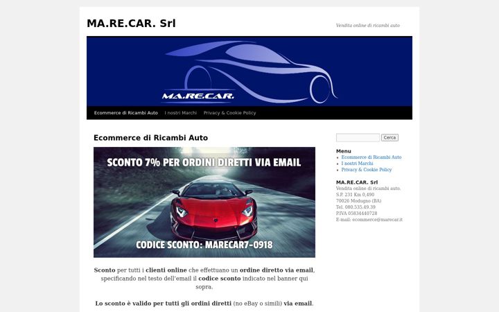 Screenshot of marecar.it