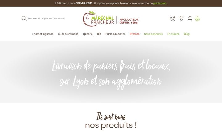 Screenshot of marechal-fraicheur.fr