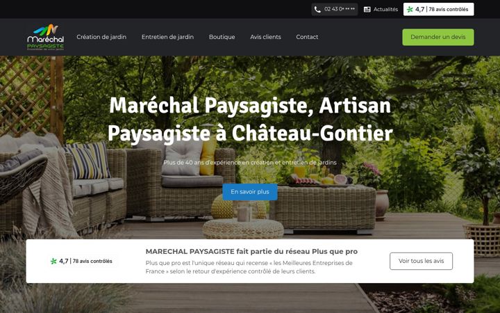 Screenshot of marechal-paysagiste.fr
