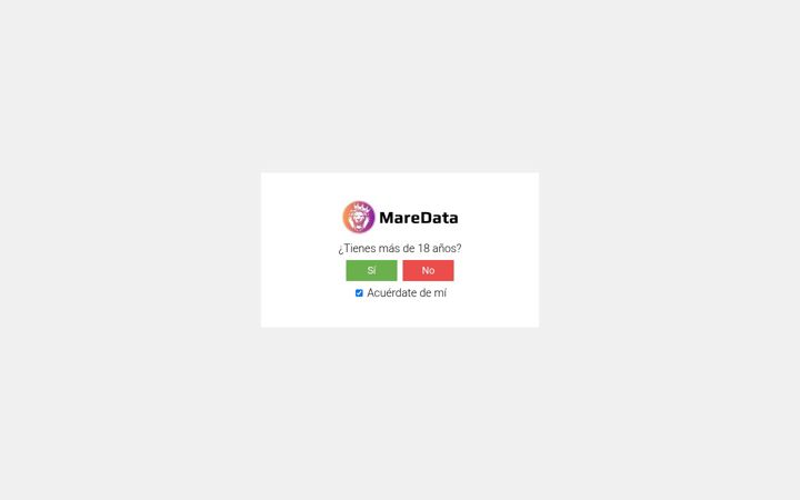 Screenshot of maredata.net