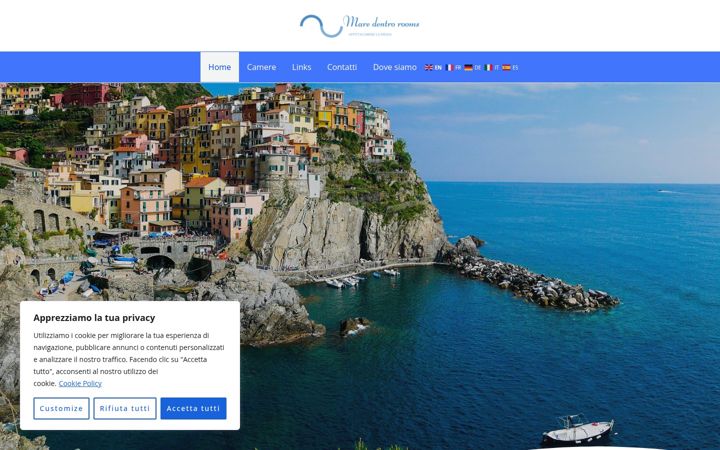 Screenshot of maredentrorooms.it