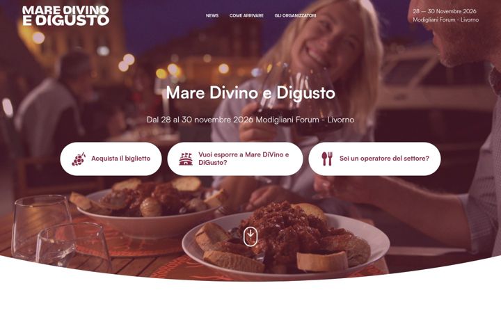 Screenshot of maredivinoedigusto.it