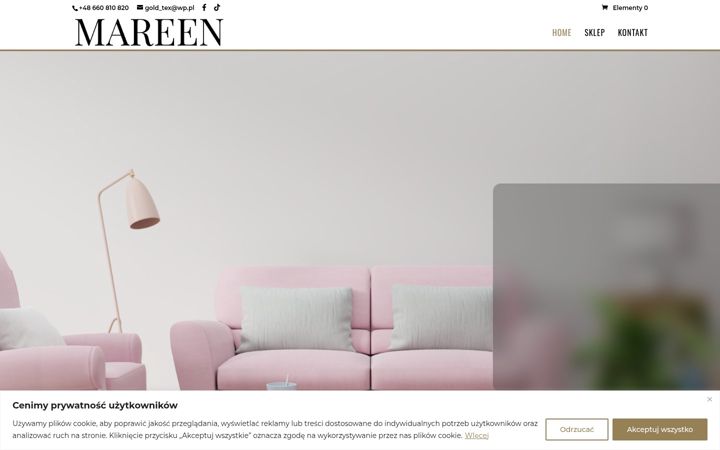 Screenshot of mareen.pl