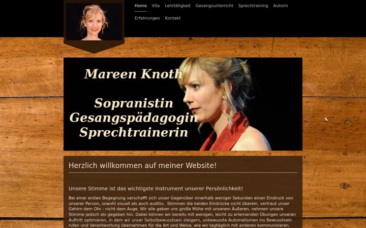 Screenshot of mareenknoth.de