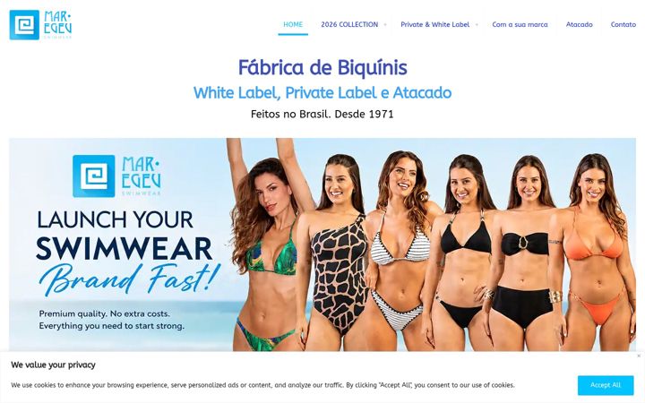 Screenshot of maregeu.com.br
