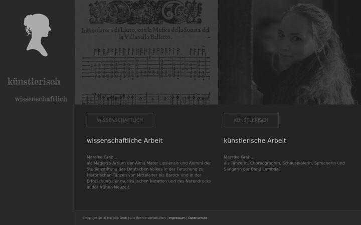 Screenshot of mareike-greb.de