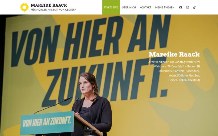 Screenshot of mareike-raack.de