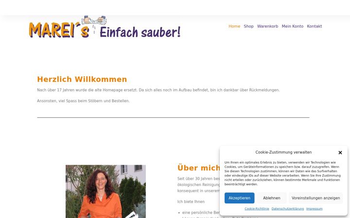 Screenshot of mareis.ch