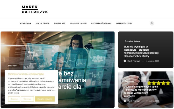 Screenshot of marek-paterczyk.waw.pl