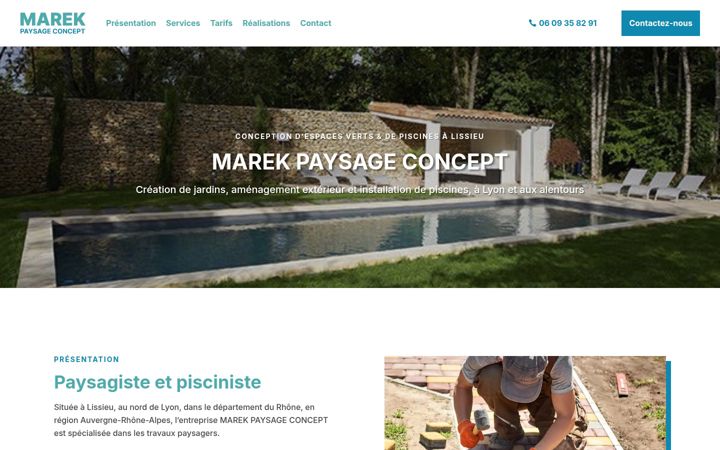 Screenshot of marek-paysageconcept.fr