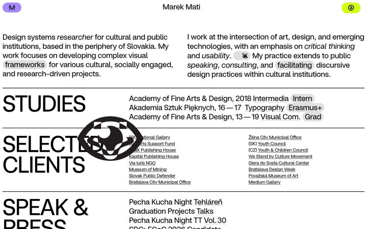 Screenshot of marekmati.com