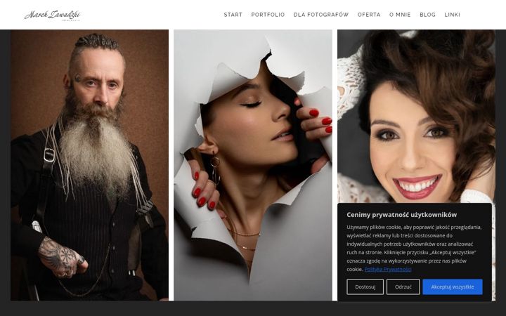 Screenshot of marekzawadzki.com